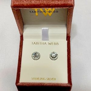 Zirconium sterling silver earrings